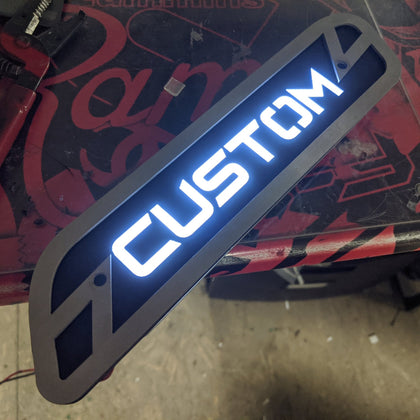 Custom Text LED Hood Emblem Replacements - Fits 2019+ Ram® 5th Gen 1500
