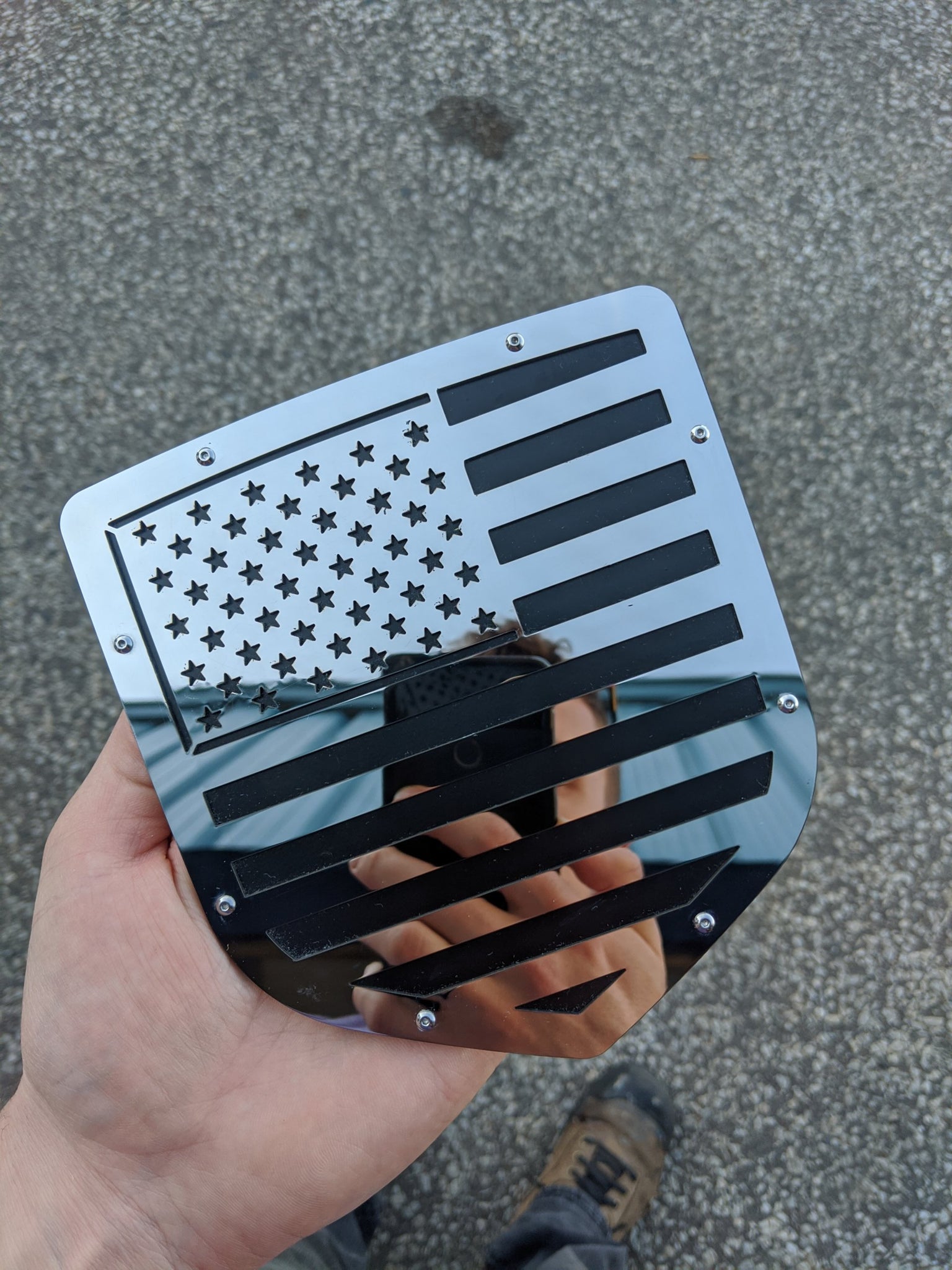 Ready to Ship - Polished American Flag Grille and Tailgate Set - Fits 2013-2018 Ram®
