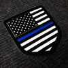 American Flag Tailgate Emblem - Thin Blue / Red Line