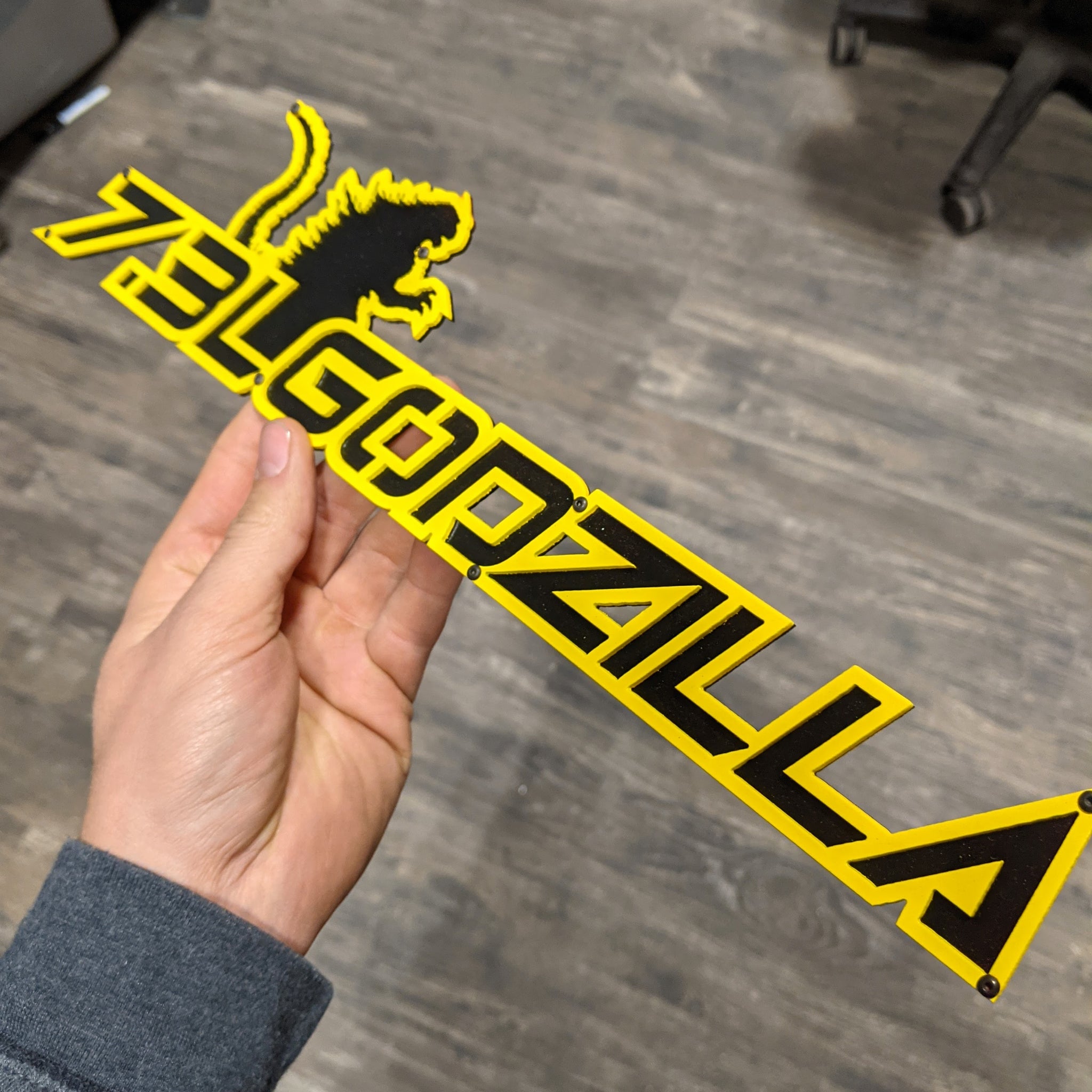7.3 Godzilla Emblem - Universal Fitment - Right Facing Godzilla - Choose your Colors