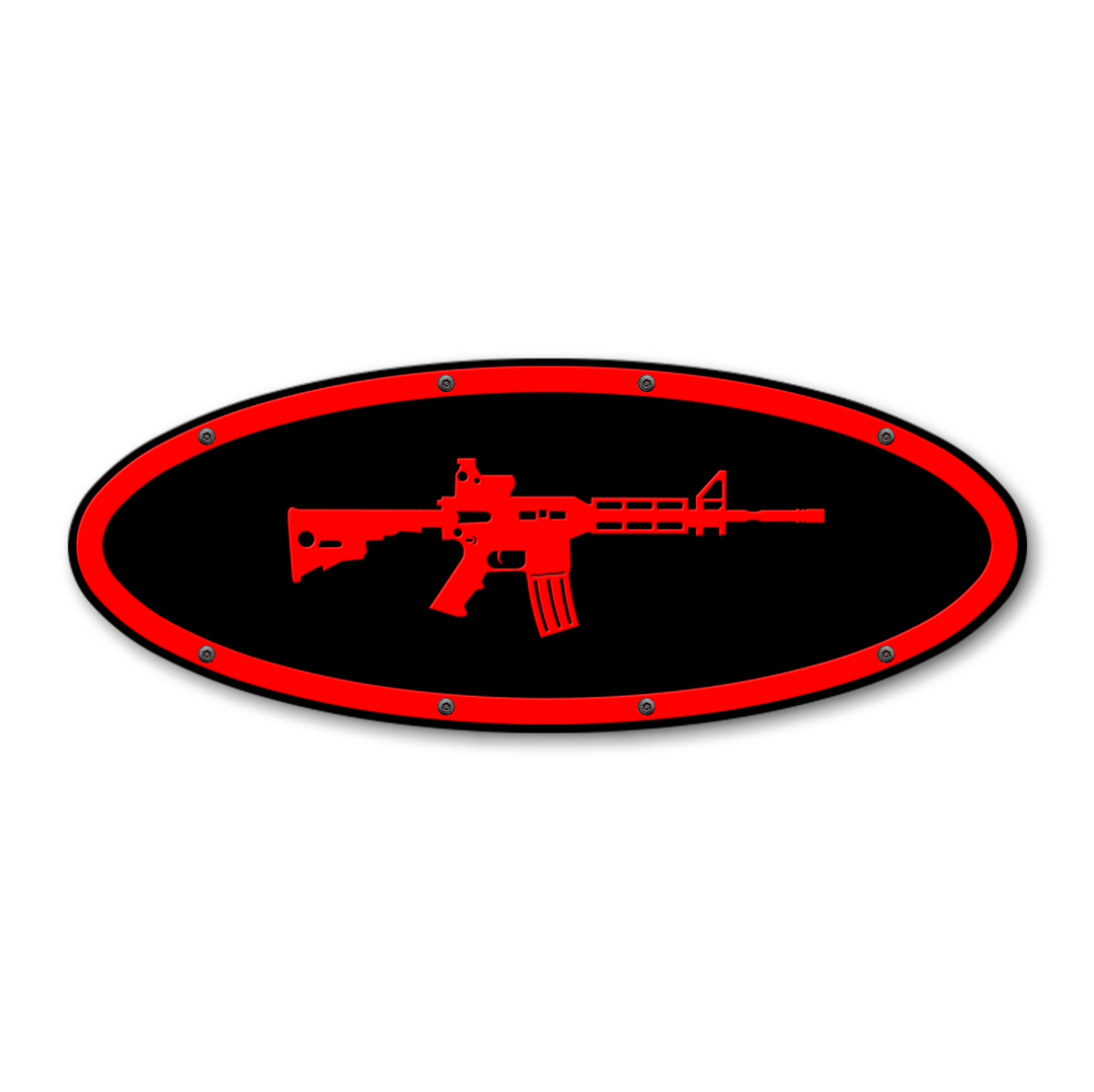 AR15 Design Oval Replacement - Fits Multiple Ford® Trucks - Fully Customizable Colors