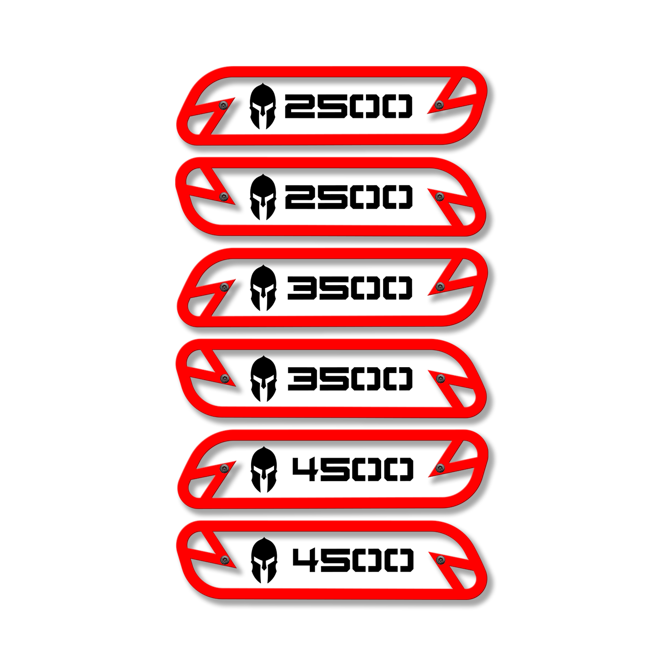 Spartan 2500/3500/4500 Hood Emblem Replacements - Fits 2019-2022 Ram® 2500, 3500, 4500 - Fully Customizable, LED or Non-LED