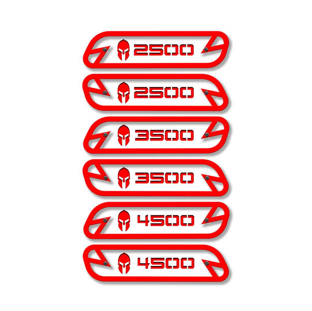Spartan 2500/3500/4500 Hood Emblem Replacements - Fits 2019-2023 Ram® 2500, 3500, 4500 - Fully Customizable, LED or Non-LED