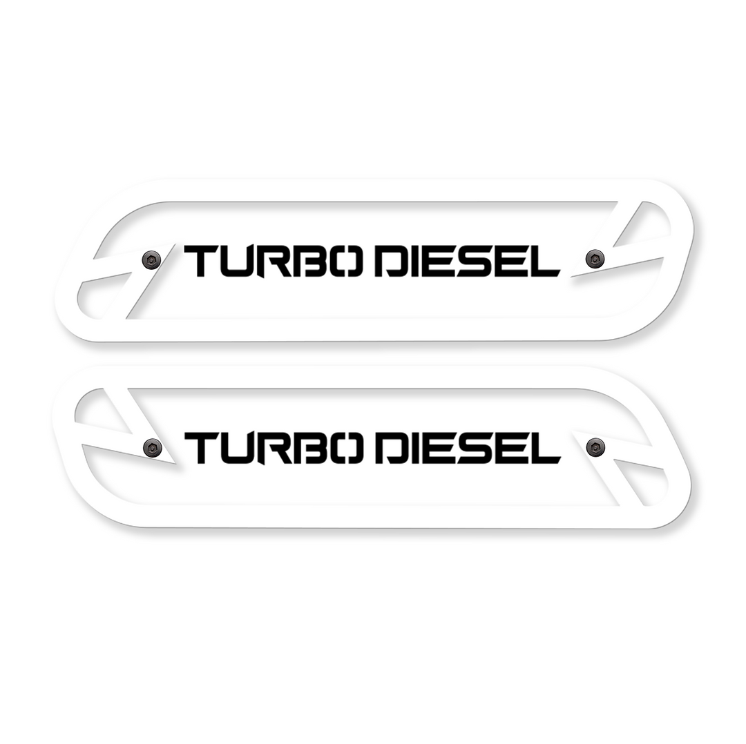 Turbo Diesel Hood Emblem Replacements - Fits 2019-2023 Ram® 2500, 3500, 4500 - Fully Customizable, LED or Non-LED