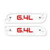 6.4L Hood Emblem Replacements - Fits 2019-2022 Ram® 2500, 3500, 4500 - Fully Customizable, LED or Non-LED