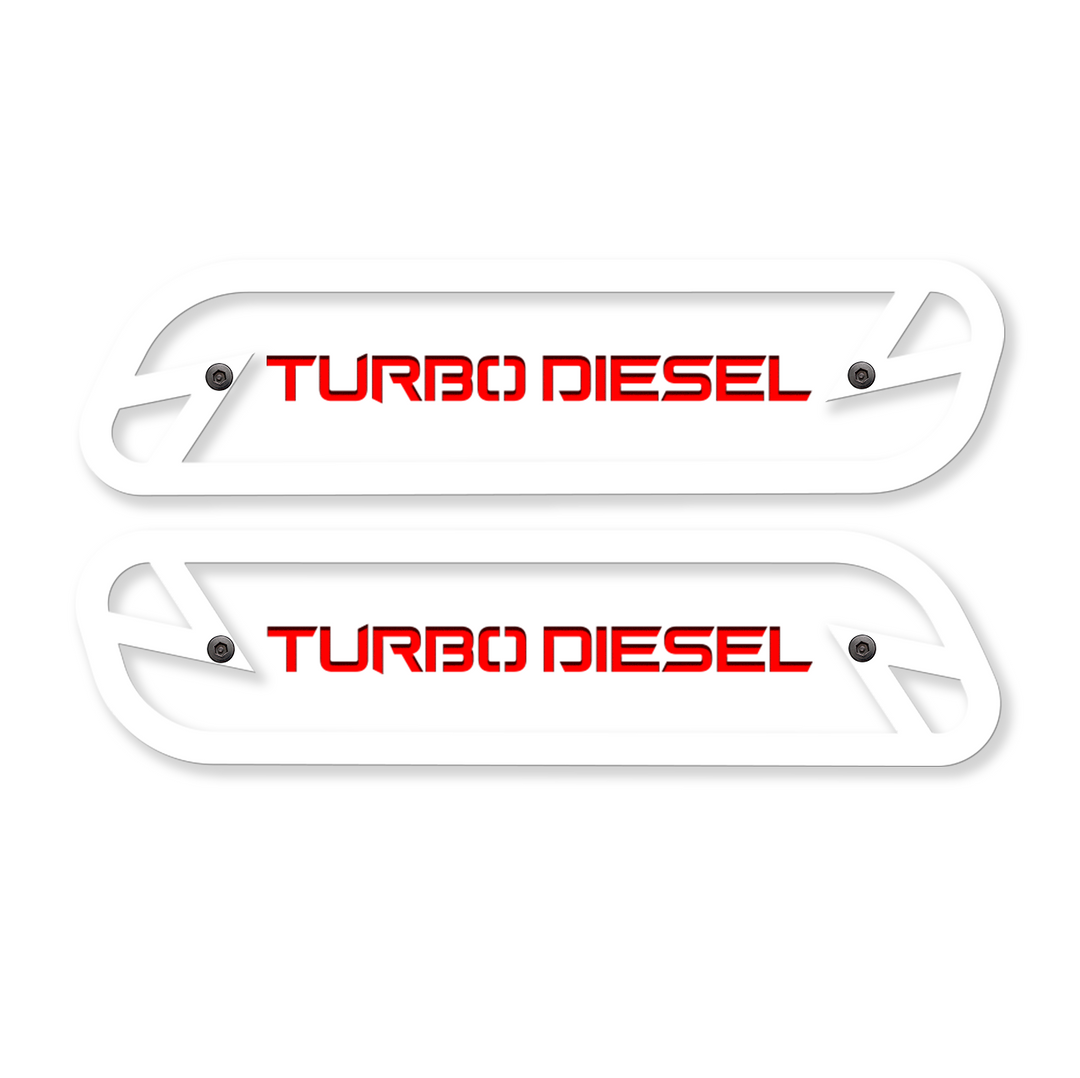 Turbo Diesel Hood Emblem Replacements - Fits 2019-2023 Ram® 2500, 3500, 4500 - Fully Customizable, LED or Non-LED