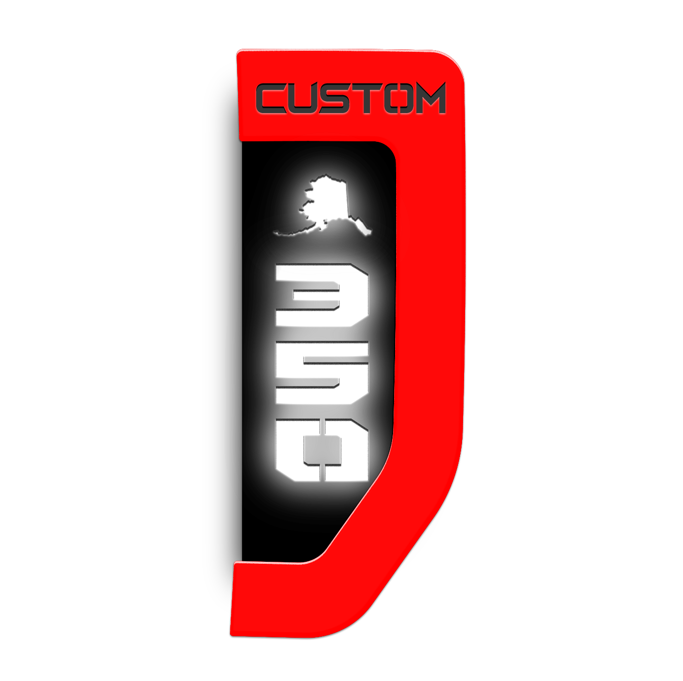 Fender Badge Replacements - Your State Outline - 350 Illuminated - Fits 2017 - 2022 Ford® Super Duty®