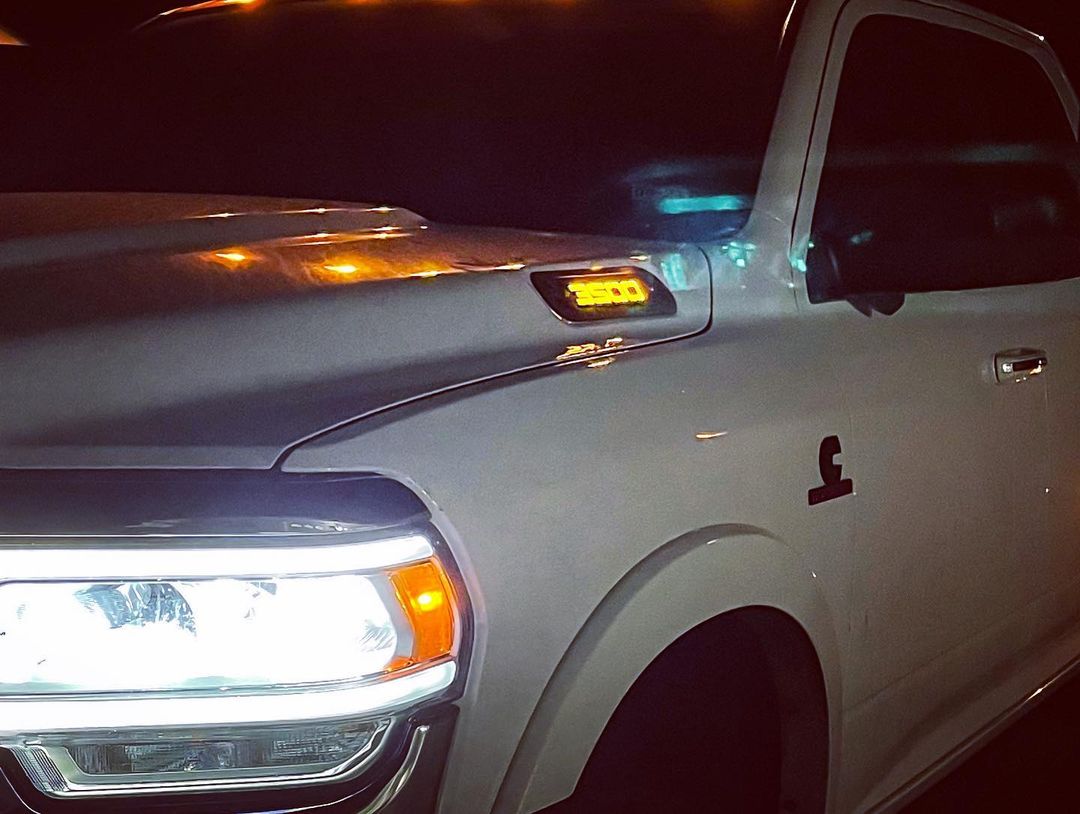 2500, 3500 or 4500 Hood Emblem Replacements - Fits 2019-2022 Ram® 2500, 3500, 4500 - Fully Customizable, LED or Non-LED