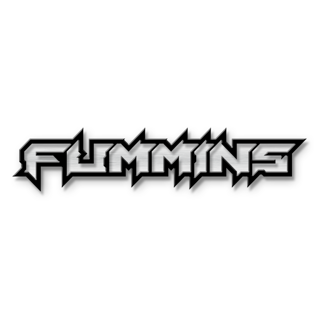 Custom Fummins Text Emblem - Powder Coated Aluminum - Choose Your Colors