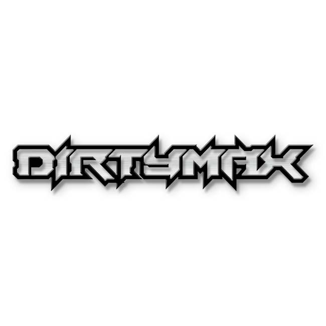 Custom Dirtymax Text Emblem - Powder Coated Aluminum - Choose Your Colors