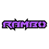Custom Rambo Text Emblem - Powder Coated Aluminum - Choose Your Colors