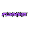 Custom Fummins Text Emblem - Powder Coated Aluminum - Choose Your Colors
