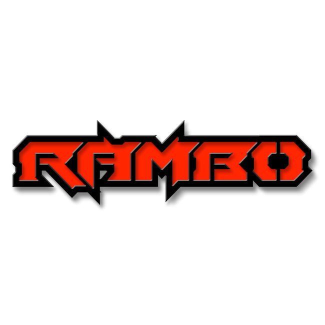 Custom Rambo Text Emblem - Powder Coated Aluminum - Choose Your Colors ...