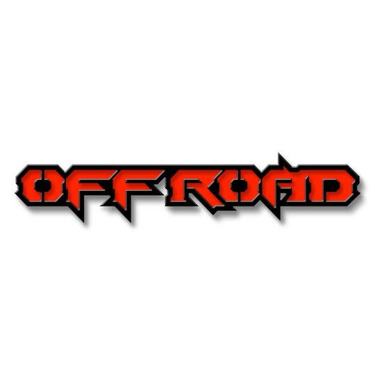 Custom Off Road Text Emblem - Powder Coated Aluminum - Choose Your Colors