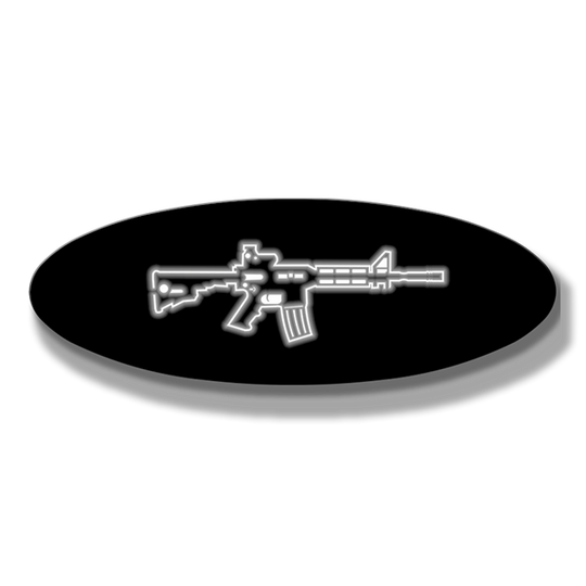 AR15 Oval Replacement - Illuminated - 9" - Fits Multiple Vehicles