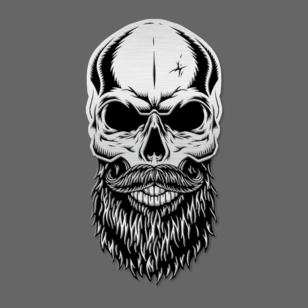 bearded skull football helmet Bearded Skull Emblem
