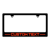 Custom Text License Plate Border