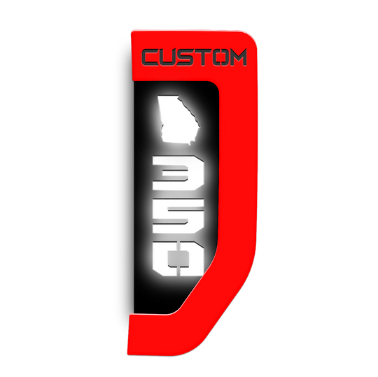 georgia 350 custom fender emblems - fits Super Duty