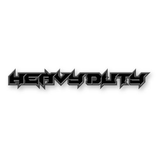 Custom Heavy Duty Text Emblem - Powder Coated Aluminum - Choose Your Colors