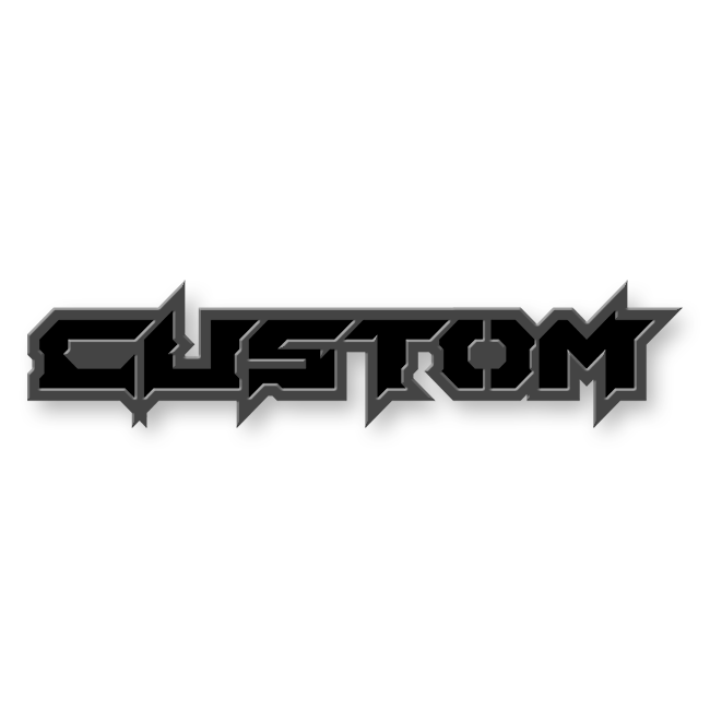 Custom Text Emblem - Powder Coated Aluminum - Choose Your Colors – Main ...