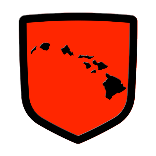 hawaii custom tailgate emblem