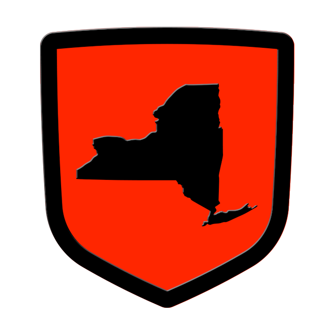 new york custom tailgate emblem