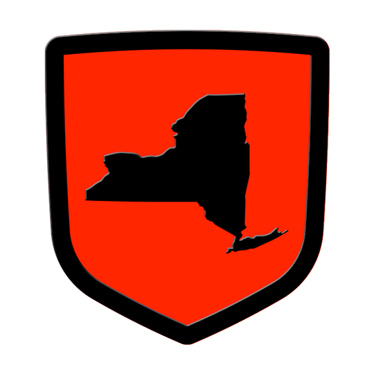 new york custom tailgate emblem