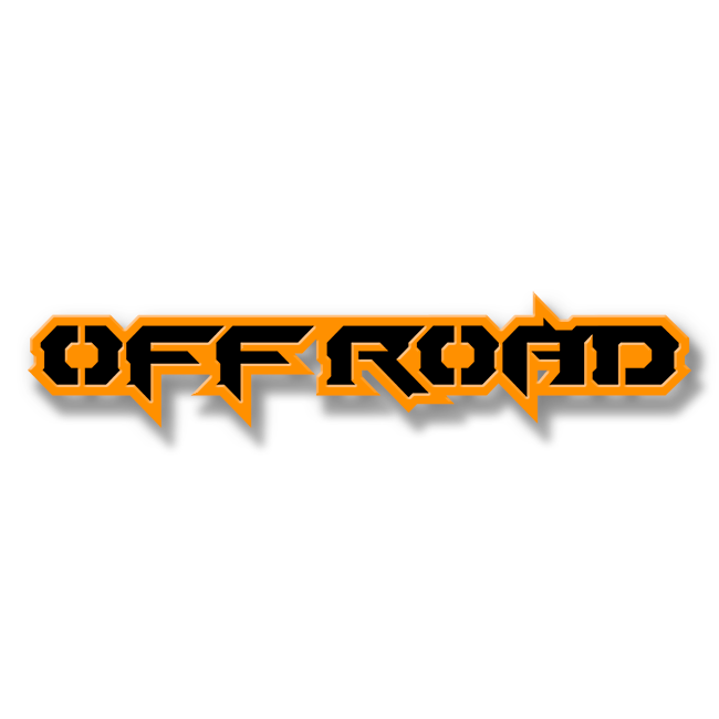 Custom Off Road Text Emblem - Powder Coated Aluminum - Choose Your Colors