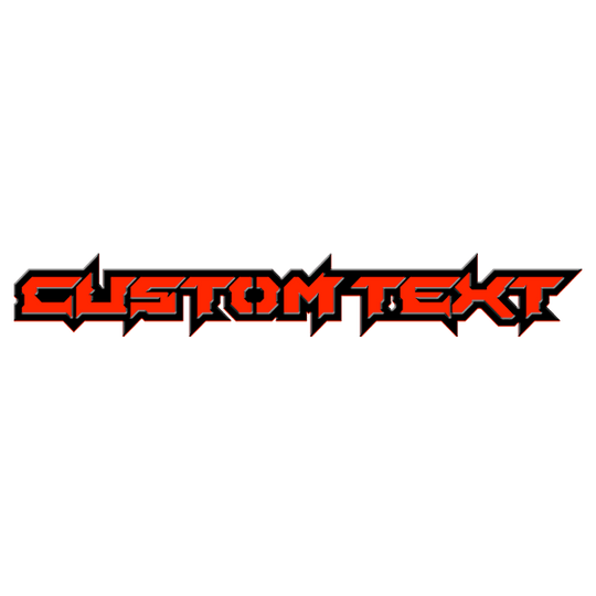 Custom Text - Aggressive Font