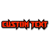 Custom Text Emblem - Crazy Font - Solid Powder Coated Billet Aluminum