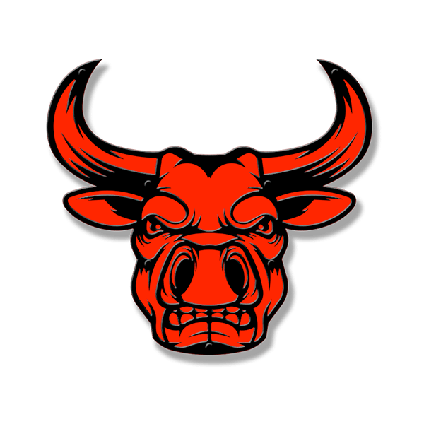 Bull Grille Emblem - 12" Wide