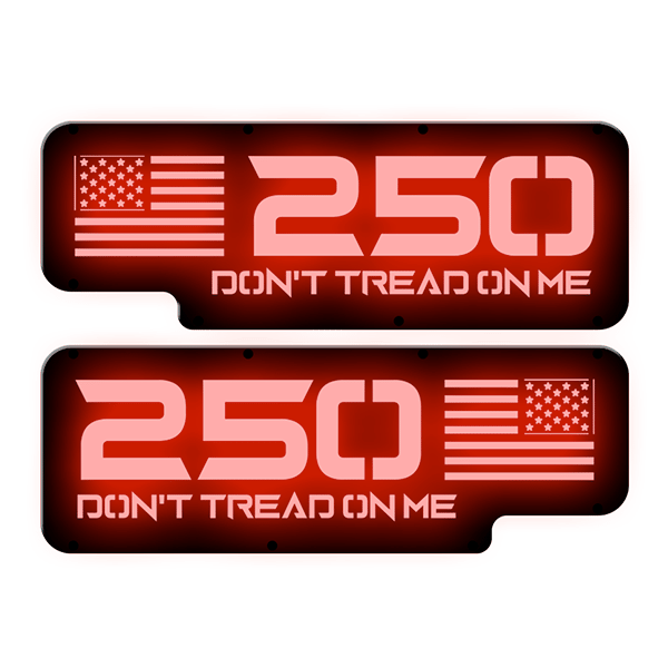 Illuminated Flag 250 Emblem - Don't Tread On Me