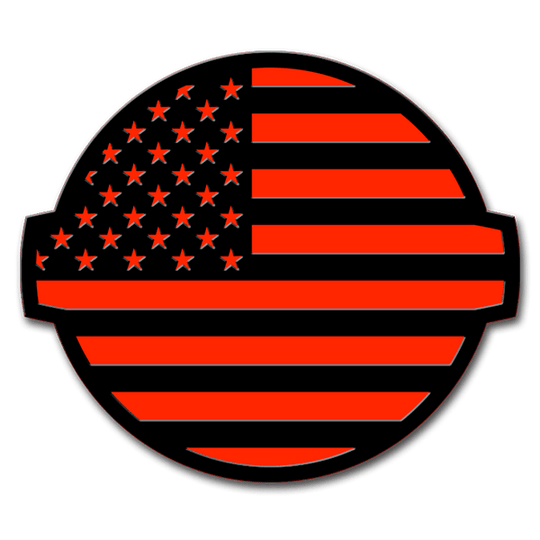Customizable American Flag Emblem - Fits 2016-2024 Nissan® Titan® Grille and Tailgates