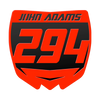 Motocross Number Plate Grille Badge