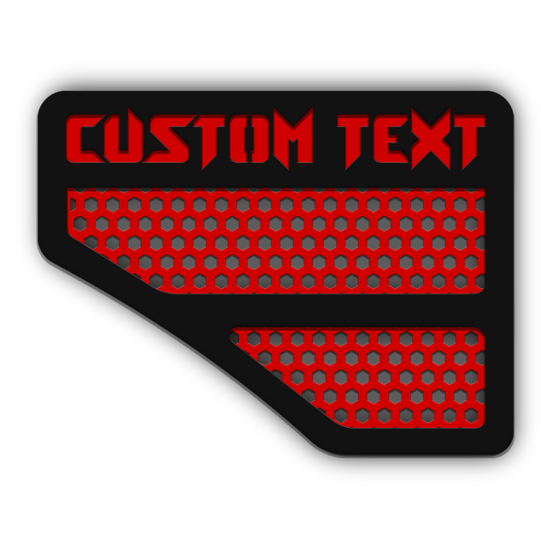 Custom Text Fender Emblems – Fits 08-10 Super Duty® – Hex