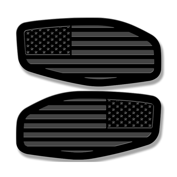 Side Fender Badge Replacements - American Flag - Fits 2016-2020 Nissan Titan®