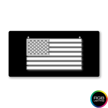American Flag LED License Plate Cover
