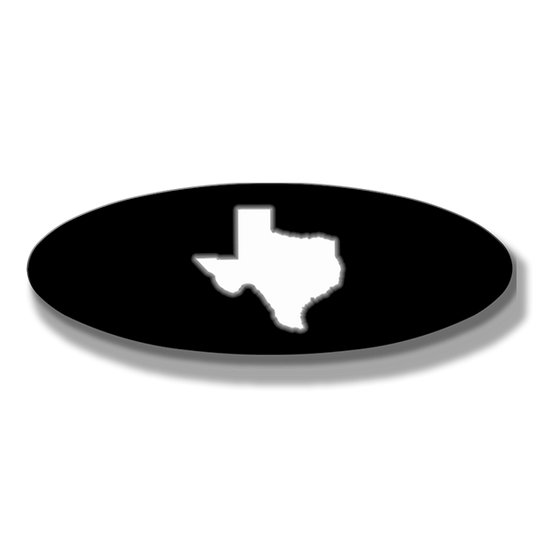 Texas Oval Replacement - Illuminated - 9" - Fits Multiple Vehicles