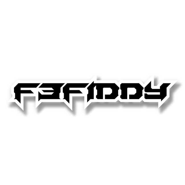 Custom F3Fiddy Text Emblem - Powder Coated Aluminum - Choose Your Colors